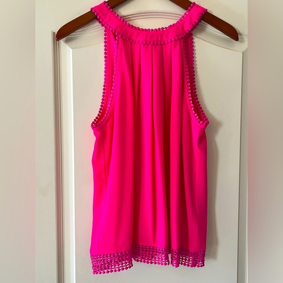 Naked Zebra Tops - Sale! Naked Zebra Hot Pink Polyester Sleeveless Blouse Women’s Size Small